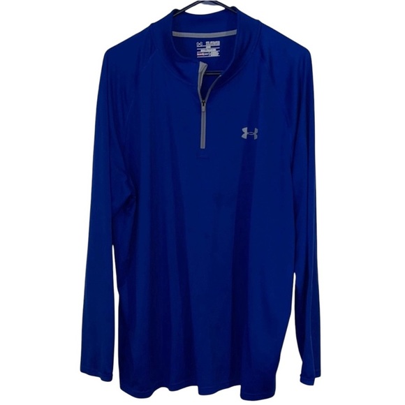 🌹Under Armour Blue HeatGear Shirt 2XL - Picture 1 of 4